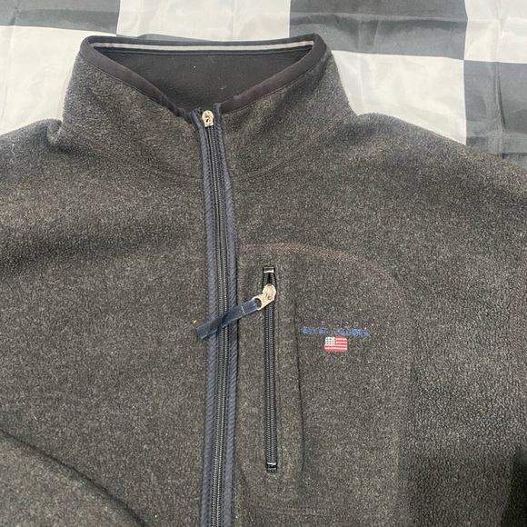 Men's Vjntage Polo Sport by Ralph Lauren Grey Fleece Jacket - Picture 5 of 7